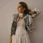 Lily Rabe Instagram - Silver sequins and white lace forever. One of my all time favorites @juliedelibran