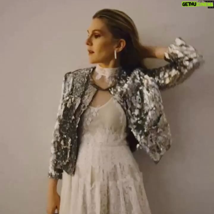 Lily Rabe Instagram - Silver sequins and white lace forever. One of my all time favorites @juliedelibran