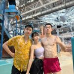 Lin Min-Chen Instagram - 過年期間帶家人到澳門水上樂園 坐摩天輪🎡miss miss❤️❤️ @StudioCityMacau #新濠影滙水上樂園 #StudioCityWaterPark #全天候水上樂園 #室內全年恆温30 #IndoorWaterFun #影滙之星 #8字形摩天輪