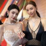 Lin Min-Chen Instagram - 昨日以頒獎嘉賓的身份出席 第42屆香港金像獎頒獎典禮❤️ 好榮幸能有機會和Stephy一起走紅毯和頒獎🙇🏻‍♀️平時是仙女下凡昨日是性感天使呀🥺😍當然還有見到好多又帥又美麗的朋友們 感謝金像獎的邀請 小女子玩的很是開心🥳⭐️❤️ Hair @chau.matt Styled by @hazel_lcm Gown: @annakaraofficial, available at @tobewed_official Heels: @louboutinworld