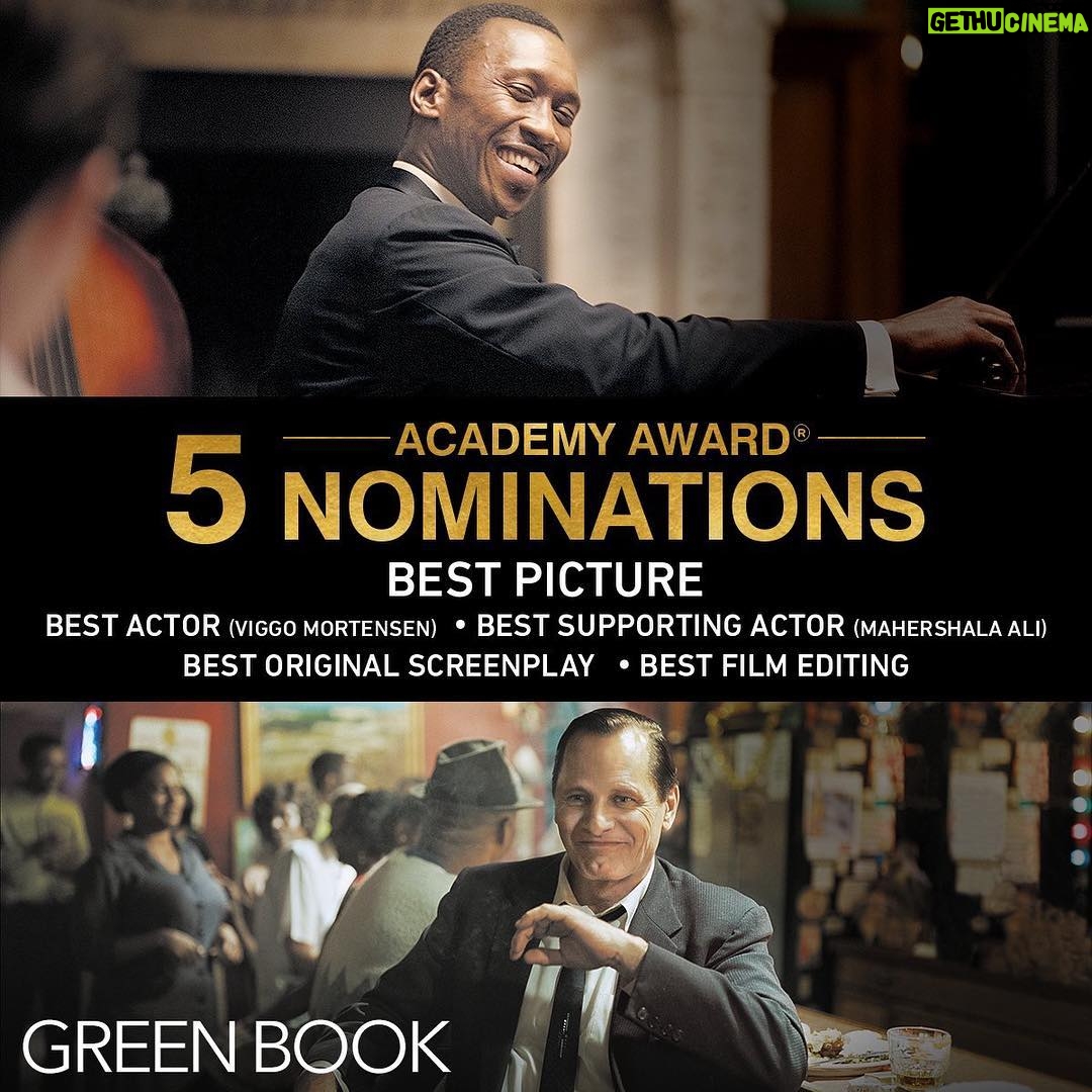 Linda Cardellini Instagram - 5 #Oscar nominations for #GreenBookMovie! So happy! Congrats to all of the nominees!! 👏👏👏