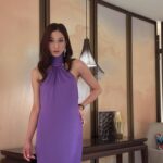 Linda Chung Instagram – Feeling inspired by this beautiful shade of PURPLE. 💜