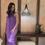 Linda Chung Instagram – Feeling inspired by this beautiful shade of PURPLE. 💜
