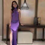 Linda Chung Instagram – Feeling inspired by this beautiful shade of PURPLE. 💜