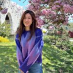 Linda Chung Instagram - Life has been very peaceful. I’ve started to self-care and notice a big difference. How are all of you? I would love to know. 🪻🌸🌷 #cherryblossom #nicewalk #grateful 📸: @wilsonhophotography l