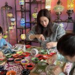 Linda Chung Instagram - First time making Turkish Mosaic Lamps. 💡🩵🌈⭐️ What a wonderful workshop in Vancouver! @easyfundiy.ca