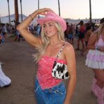 Lindsay Arnold Instagram – Stagecoach Day 2 💕 I was going for Barbie cowgirl how did I do? 

#stagecoach #cowgirls #cowgirl