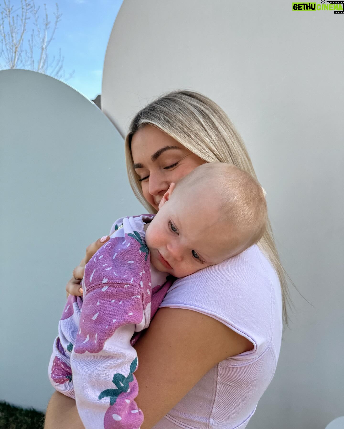 Lindsay Arnold Instagram - June 🫶 our girl is almost a year old and I truly cannot believe how fast time has flown by 🥹 we are so lucky to have our sweet Junie girl she makes every day so much brighter! She is busy as can be and wants to do everything her big sis does. She has been extra cuddly lately and it makes my heart so happy ❤️ we just love her so so much! #babygirl #1yearsold #girlmom