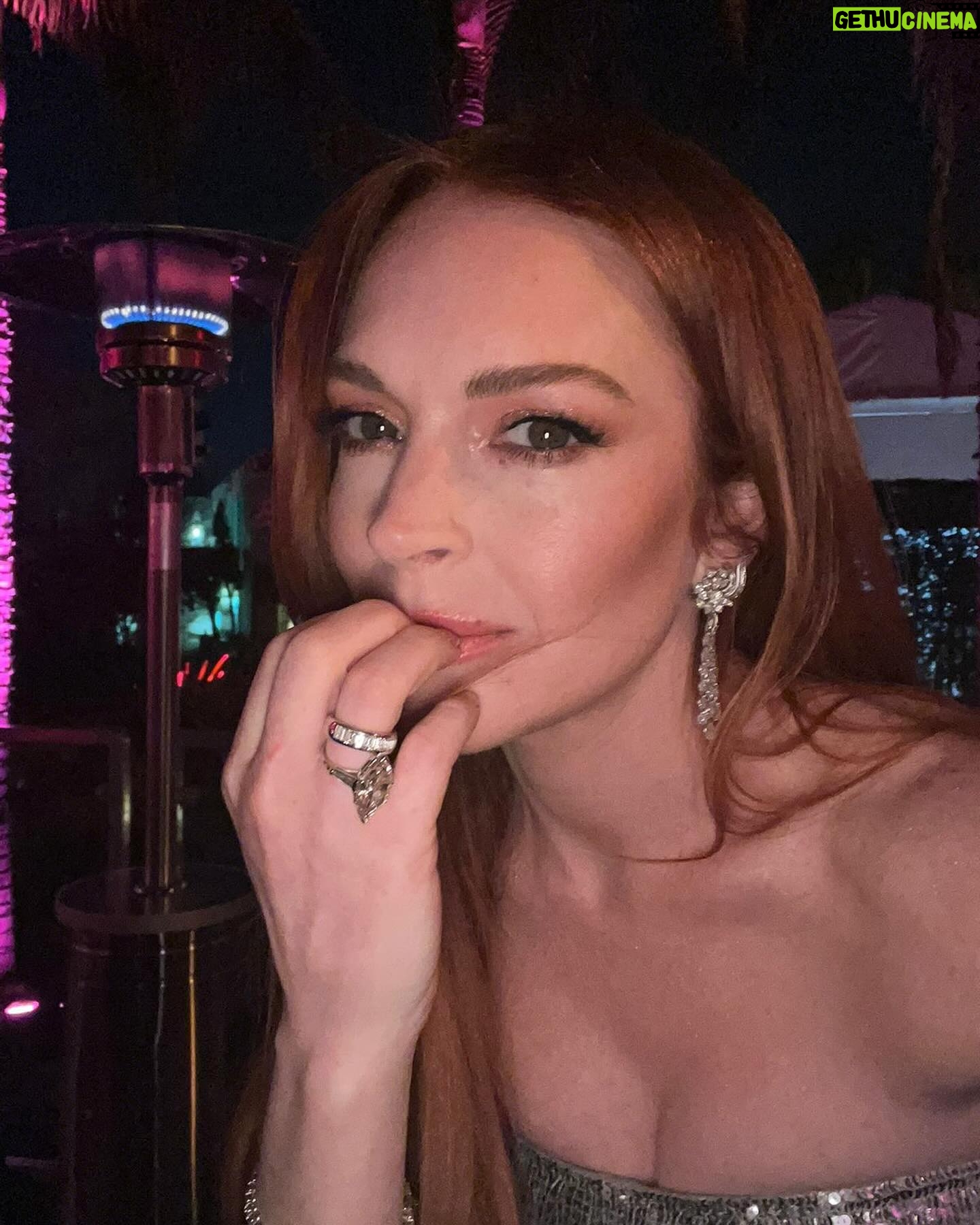 Lindsay Lohan Instagram - Thank you @balenciaga & @vanityfair for a wonderful time. ❤️ Styling: @marielhaenn & @robzangardi #randm Assisted by @jill_petry @iampaige @hannah.margeson Makeup: @manthony783 Nails: @eriishizu Hair: @daniellepriano Jewelry: @josephsaidianandsonsjewelry Dress: @balenciaga Photography: @davis.bates Vanity Fair Red Carpet Photographer: @iamjmccarthy