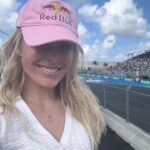 Lindsey Vonn Instagram – I may be biased bc I live here but @f1mia knows how to put on an exciting race!! Always great to hang with the @redbullracing crew, thank you for the hospitality 🫶🏻. Congrats to @maxverstappen1 on another podium and @landonorris on your first win! 
Also great to run into my teammate @bellswright ❤️ downhill skiers love anything that goes fast 😉