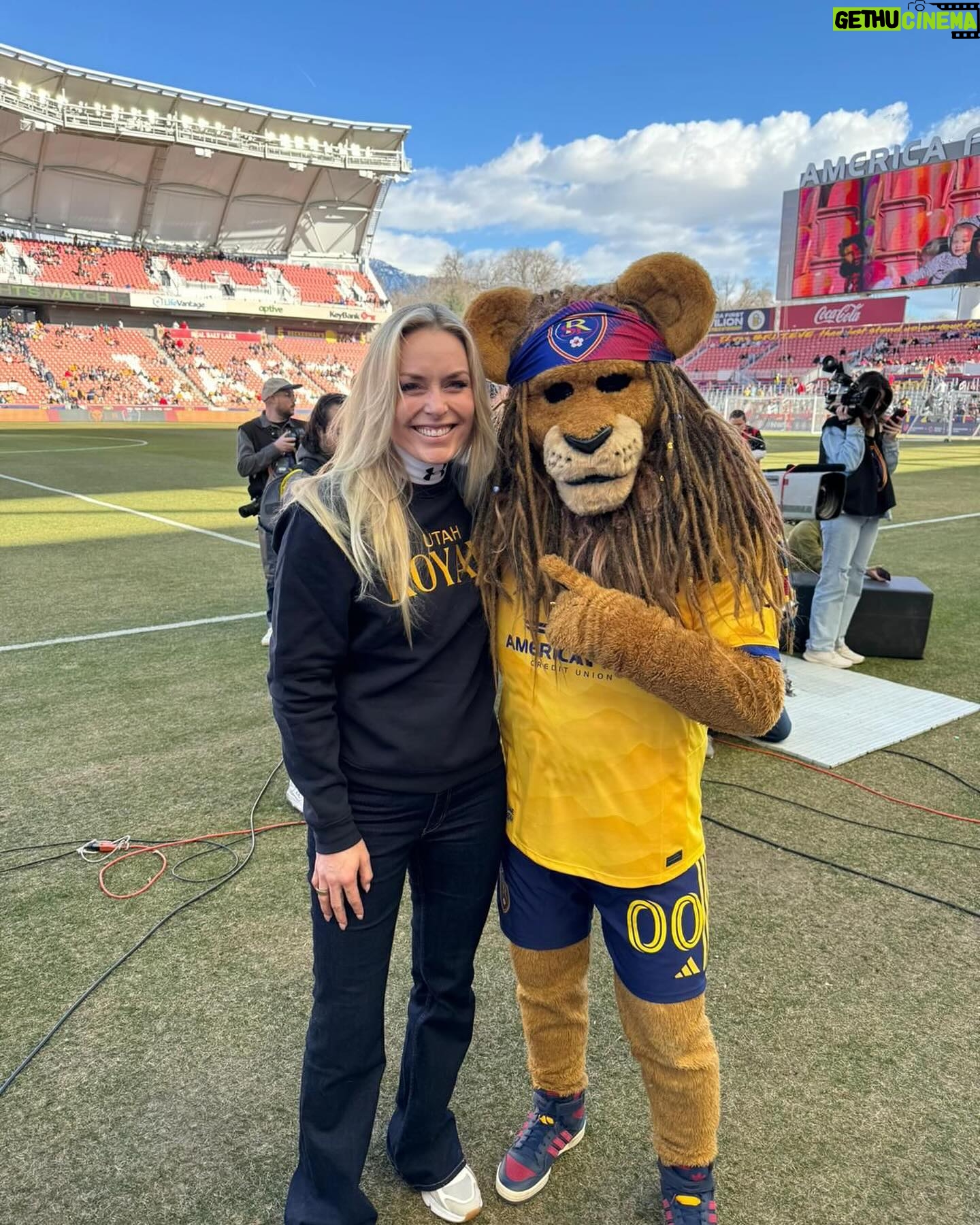 Lindsey Vonn Instagram - Women in sports is a movement, not a moment!! So proud of our team @utahroyalsfc and all of the women who are leading it. Itβs an honor to support you as an owner! But honestly, I like the term investor better, because I love investing in women and my biggest goal is to empower them and the next generation! π The path we are paving together will hopefully make the road easier for the ones who come after us. To be here with on opening day with our squad and to see their sheer determination and teamwork was so inspiring. We win or lose, together! Big thank you to the fans, the energy in the stadium was π₯!! It was also incredibly special having our @lindseyvonnfoundation scholarship recipients on the field together at half-time π and to announce our partnership. Together with the Royals, the Lindsey Vonn Foundation will be donating 25 tickets every home game to underserved girls in the community! πͺπ» Thank you to Ryan Smith, David Blitzer and everyone in ownership who brought me into this team and have ignited the community! ππ» Together we can empower so many people and I am super excited for what our future holds both on and off the pitch πβ½π₯ Letβs GO!