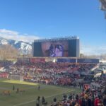 Lindsey Vonn Instagram - Women in sports is a movement, not a moment!! So proud of our team @utahroyalsfc and all of the women who are leading it. It’s an honor to support you as an owner! But honestly, I like the term investor better, because I love investing in women and my biggest goal is to empower them and the next generation! 💛 The path we are paving together will hopefully make the road easier for the ones who come after us. To be here with on opening day with our squad and to see their sheer determination and teamwork was so inspiring. We win or lose, together! Big thank you to the fans, the energy in the stadium was 🔥!! It was also incredibly special having our @lindseyvonnfoundation scholarship recipients on the field together at half-time 💛 and to announce our partnership. Together with the Royals, the Lindsey Vonn Foundation will be donating 25 tickets every home game to underserved girls in the community! 💪🏻 Thank you to Ryan Smith, David Blitzer and everyone in ownership who brought me into this team and have ignited the community! 🙏🏻 Together we can empower so many people and I am super excited for what our future holds both on and off the pitch 💛⚽🔥 Let’s GO!
