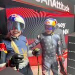 Lindsey Vonn Instagram - Missing Kitzbühel this year…but these memories will stay with me forever… from cheering on my teammates 🇺🇸 with my family, to hanging with @schwarzenegger and @akilde in the finish (miss you this year Alex-heal fast!), hanging with the great @asvindal and Franz Klammer, to skiing the Streif last year at night (and my Dad falling asleep at the start of it 🤦🏼‍♀️😂)… it’s one of the greatest ski races in the world!!! Wishing all the competitors lots of luck! XO 💪🏻🩵⛷️