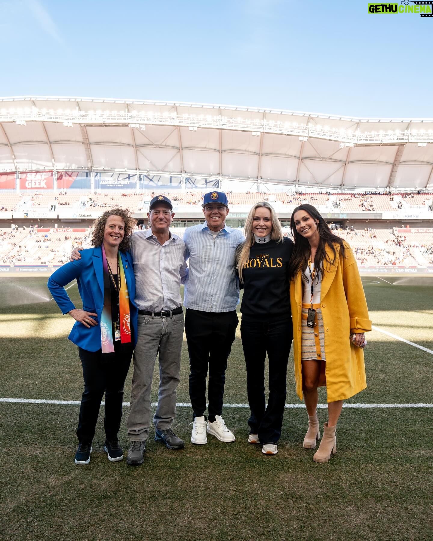 Lindsey Vonn Instagram - Women in sports is a movement, not a moment!! So proud of our team @utahroyalsfc and all of the women who are leading it. Itβs an honor to support you as an owner! But honestly, I like the term investor better, because I love investing in women and my biggest goal is to empower them and the next generation! π The path we are paving together will hopefully make the road easier for the ones who come after us. To be here with on opening day with our squad and to see their sheer determination and teamwork was so inspiring. We win or lose, together! Big thank you to the fans, the energy in the stadium was π₯!! It was also incredibly special having our @lindseyvonnfoundation scholarship recipients on the field together at half-time π and to announce our partnership. Together with the Royals, the Lindsey Vonn Foundation will be donating 25 tickets every home game to underserved girls in the community! πͺπ» Thank you to Ryan Smith, David Blitzer and everyone in ownership who brought me into this team and have ignited the community! ππ» Together we can empower so many people and I am super excited for what our future holds both on and off the pitch πβ½π₯ Letβs GO!