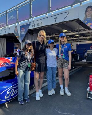 Lindsey Vonn Instagram - Racing in Miami 🌴🏎️💨 I love it when @F1 comes to this city and of course you know that I live for everything that goes fast!!⚡️ So awesome to get behind the wheel of an F4 car with my @redbullusa family (thank you!!). It’s been fun being back in the F1 paddock and seeing some familiar faces along the way to @jensonbutton. And AMAZING to meet the women on the @redbullracing team in the @f1academy 💪🏻💪🏻 Also, solid points for the team in the sprint @danielricciardo 👏🏻 and of course, congrats to @redbullracing and @maxverstappen1 on the pole. Thx to @rolex for hosting me today. I’m excited for race day tomorrow 🏁 let’s go!!!
