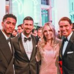 Lindsey Vonn Instagram - In the presence of Greatness!! 🏆 @laureussport ⚽️ @judebellingham 🎾 @djokernole @rafaelnadal