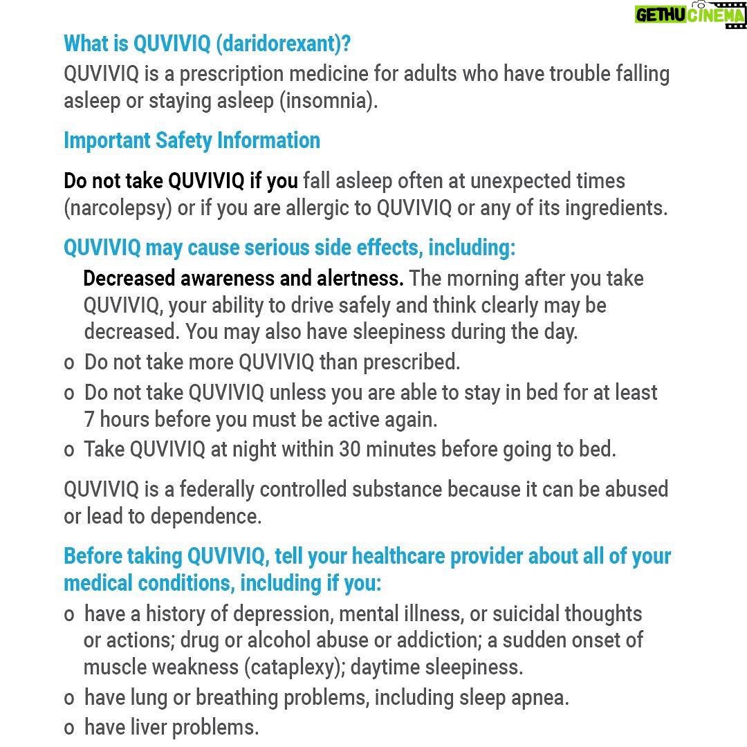 Lindsey Vonn Instagram - Better sleep! I know Lucy, Leo and Jade appreciate it. Glad I take @QUVIVIQ nightly to help my insomnia. #QUVIVIQpartner #insomnia #ad
QUVIVIQ is a prescription medicine for adults like me who have trouble falling or staying asleep (insomnia). Do not take if you fall asleep often at unexpected times (narcolepsy) or if you are allergic to QUVIVIQ or any of its ingredients. Individual results may vary. Swipe for additional safety info, and see link in bio for Med Guide @QUVIVIQ. For U.S. consumers only.