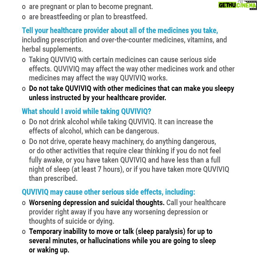 Lindsey Vonn Instagram - Better sleep! I know Lucy, Leo and Jade appreciate it. Glad I take @QUVIVIQ nightly to help my insomnia. #QUVIVIQpartner #insomnia #ad
QUVIVIQ is a prescription medicine for adults like me who have trouble falling or staying asleep (insomnia). Do not take if you fall asleep often at unexpected times (narcolepsy) or if you are allergic to QUVIVIQ or any of its ingredients. Individual results may vary. Swipe for additional safety info, and see link in bio for Med Guide @QUVIVIQ. For U.S. consumers only.
