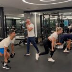Lindsey Vonn Instagram - I got the full @djokernole experience in the gym…we had a blast! Thx to you and your team for letting me join in 🙏🏻 always love a new challenge! Now I have to train for when we play tennis together! I think you’re already ready for skiing💪🏻