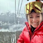 Lindsey Vonn Instagram - 🇨🇦🥇My first time to Whistler since I won the Olympics there in 2010!!! The fog was so thick I could barely find the trail… but I found it!!… It just looks a little different than I remember it… quite a lot less people and not nearly as much snow… but the rings are still there! Brought back a lot of memories… of my first time making the trip when I was 12 for the Whistler Cup with my Dad and of course the Olympics with my Mom and family. A lot of memories… and man, how time flies!