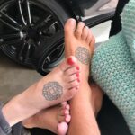 Lisa Marie Presley Instagram - Several years ago, on Mother's Day, my son and I got these matching tattoos on our feet. It’s a Celtic eternity knot. Symbolizing that we will be connected eternally. We carefully picked it to represent our eternal love and our eternal bond. 💔😞