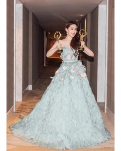 Liu Yifei Instagram - A happy night @eliesaabworld