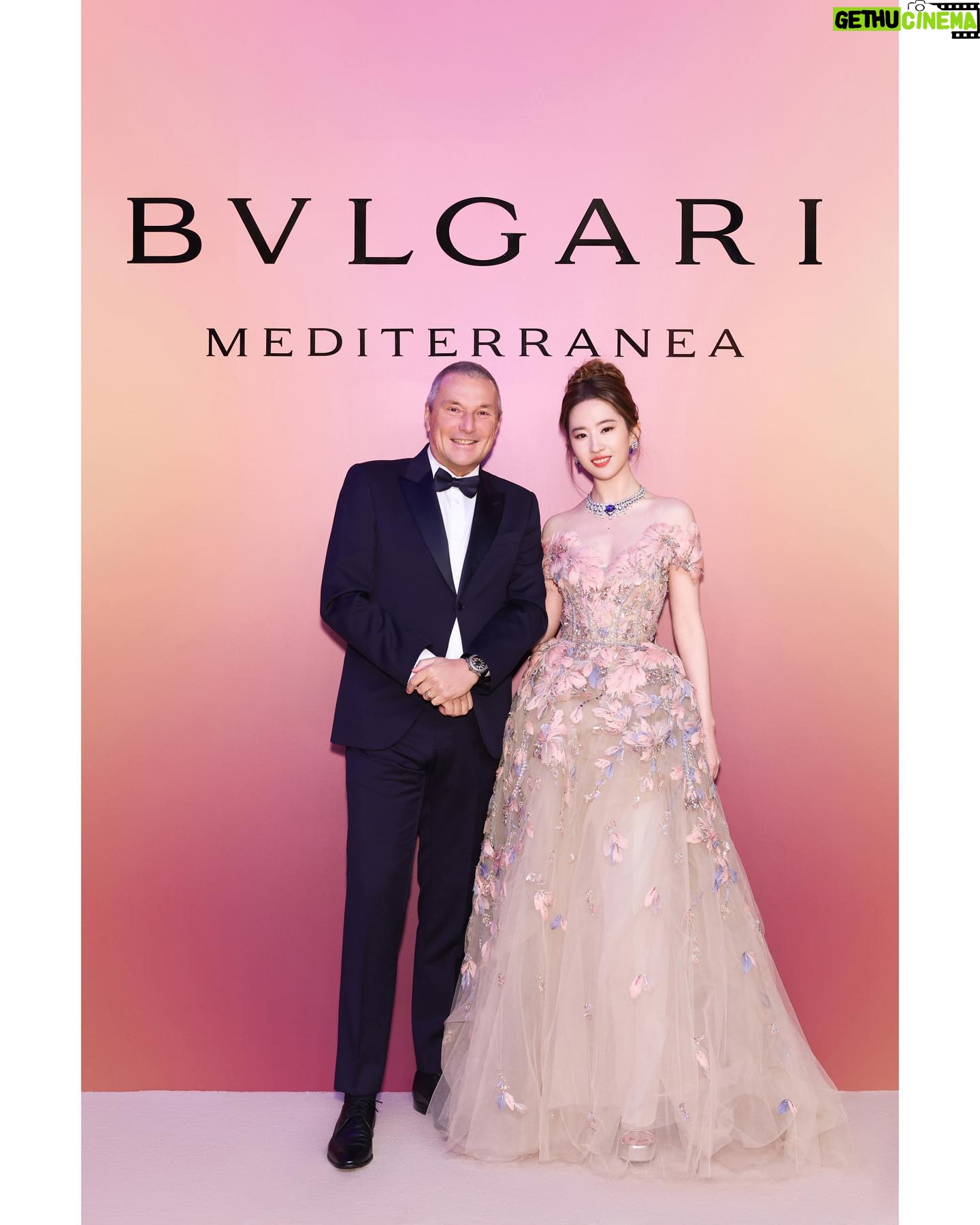 Liu Yifei Instagram - a special night with @bulgari family 💎💫 #bulgarimediterranea