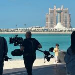 Liu Yifei Instagram – Came to Abu Dhabi to film a commercial for the new season. Thanks to @visitabudhabi and Etihad Airways for the warm welcome cake and the amazing bag created by local artisans. I really loved it!