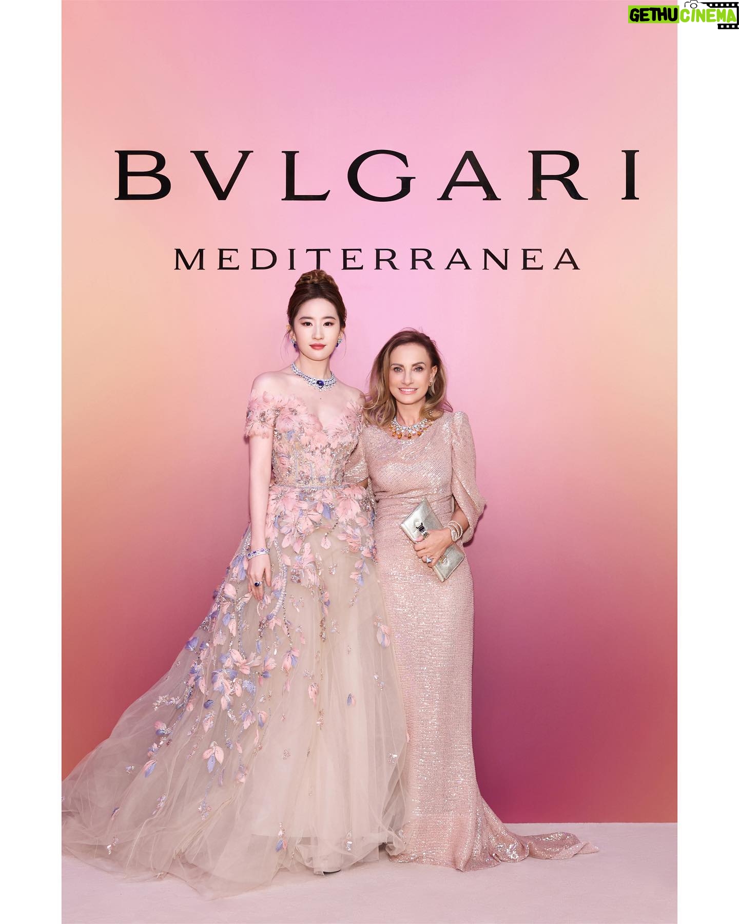Liu Yifei Instagram - a special night with @bulgari family 💎💫 #bulgarimediterranea