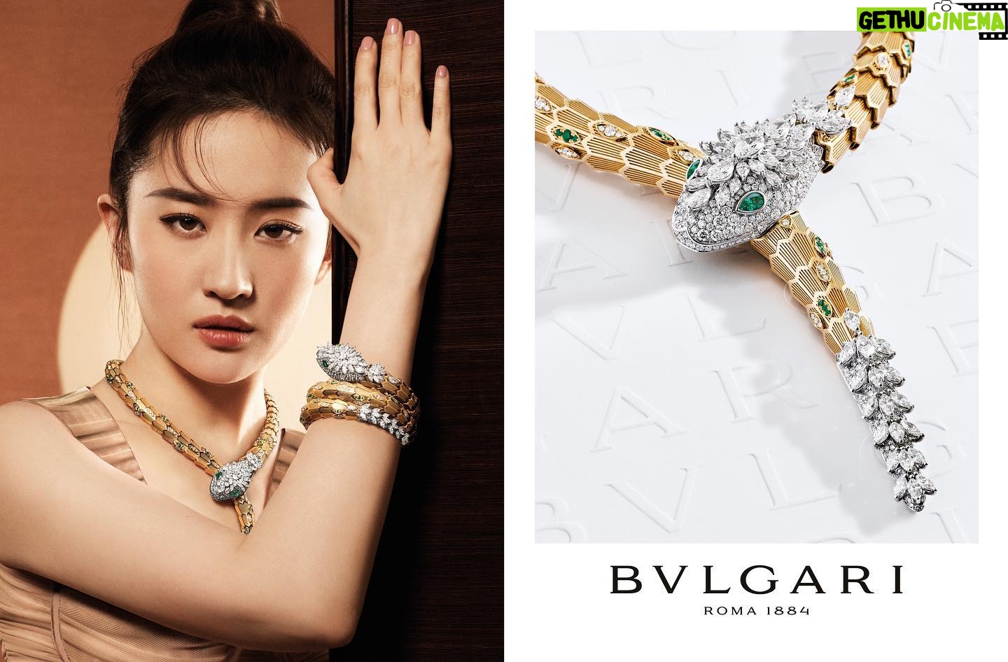 Liu Yifei Instagram - @bulgari #BulgariHighJewelry #Serpenti
