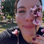 Liv Tyler Instagram - Blossom face plant … the most beautiful smell !!!!