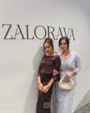 Liyana Jasmay Instagram - The many faces of me and @adrianaadnan 

Both of us in @aliabrtw 

#zaloraraya2024