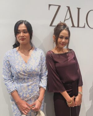Liyana Jasmay Instagram - The many faces of me and @adrianaadnan 

Both of us in @aliabrtw 

#zaloraraya2024