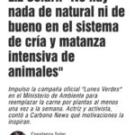 Liz Solari Instagram - ¡Gracias @carbononews @constanzasofiasoler por esta entrevista brillante! Link directo para leerla completa en mi Bio. 🙏🏻🗣✨🌱🐾🌍 "There is nothing natural or good about the intensive farming and slaughter of animals” Thank you @carbononews @constanzasofiasoler for this brilliant interview! @cherchevalier_author @pawslawuk @handsoffcampaign @clegg.judith @smileymindskids #LunesVerdes #NoAlAcuerdoPorcinoConChina #PawsLaw #HandsOff #GoPlantBased #AmorAnimal #Activismo #CherChevalier #LizSolari
