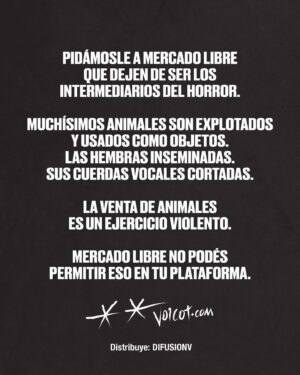 Liz Solari Instagram - Hey @mercadolibre.arg es hora de dejar de intermediar la venta de los animales como si fueran cosas en su plataforma. Son seres sintientes, concientes. 

No sean más complices del cruel y oscuro negocio de la industria de venta de cachorros de raza. 

🙏🏻❤️🐾

@voicot @difusionv @leysintientes 

#liberacionanimal #AdoptaNoCompres 
#MercadoLibreArgentina #LeySintientes