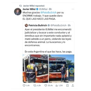 Liz Solari Instagram - Gracias @lanacioncom por abrir el espacio para hablar de la URGENCIA de mejorar sustancialmente la Ley 14.346 y de que el proyecto de #LeySintientes SEA LEY, a raíz del terrible caso de la perrita Emilia que fue asesinada atropellada por un colectivero.

Etiquetá a @javiermilei y pedile que apoye @leysintientes para proteger a los animales. 🙌🏽❤️😍

LEY SINTIENTES busca dar un paso histórico en Argentina modificando el Código Civil y Comercial para sacar de la categoría de “cosas” a todos los animales y así declararlos sintientes y sujeto de derecho. 🙏🐾

📰 Lee la nota completa en nuestra WEB en la sección de PRENSA: leysintientes.org

Nota: @vickymenghini 

Y POR FAVOR, firmá y compartí nuestra petición en change.org/leysintientes para ayudarnos a llegar a 1 millón de firmas.

#Argentina #Animales #DerechosAnimales #LeySintientes 

We thank @lanacioncom for discussing the URGENT need to make the #SentientLaw a reality in Argentina, following the tragic case of Emilia, the dog who was killed by a bus driver.

#SENTIENTLAW aims to make a historic change by amending Argentine Civil and Commercial Code to take all animals out of the category of “objects” and declare them sentient beings and subject to law. 🙏🐾

📰 Read the full article on our WEBSITE in the PRESS section: leysintientes.org

PLEASE, sign and share our petition at change.org/leysintientes to help us reach 1 million signatures.

#Animals #AnimalRights #AnimalSentience