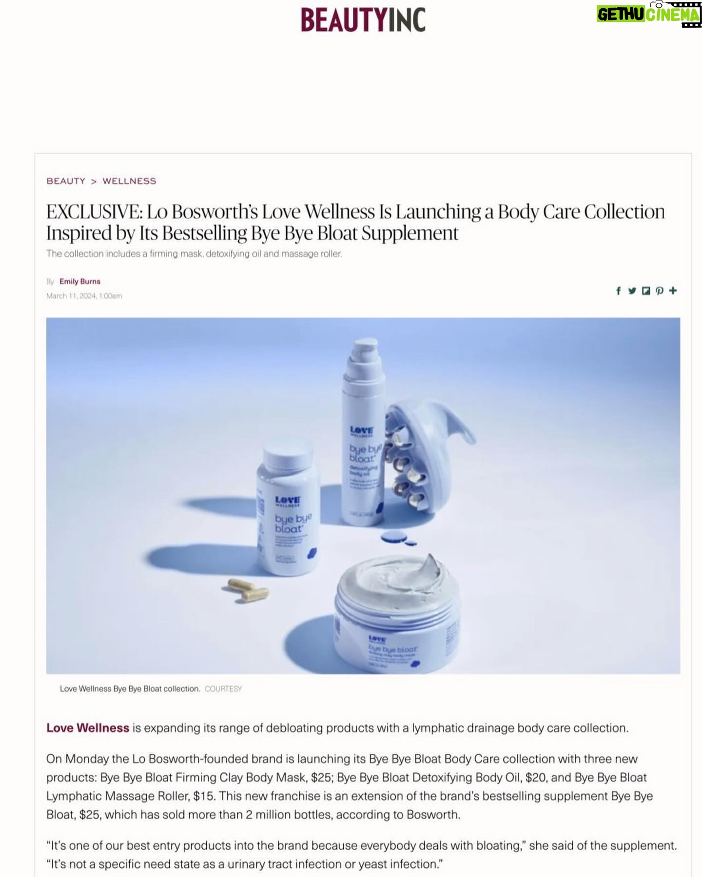 Lo Bosworth Instagram - Bye Bye Bloat! 💙 Last week we launched our NEW Bye Bye Bloat Body Care at @lovewellness. We hosted Press and Influencers at @thewell to demonstrate our 4-Step Depuff & Sculpt Routine, we celebrated @ultabeauty for being our exclusive retailer for these new products, and we went on set to shoot something SO exciting for the brand’s future. 🤠Thank you to everyone who came and celebrated our launch with myself and the @lovewellness team and thank you to @ultabeauty for being just as excited about our new Bye Bye Bloat Body Care as I am. I can’t wait for you to try these new products!