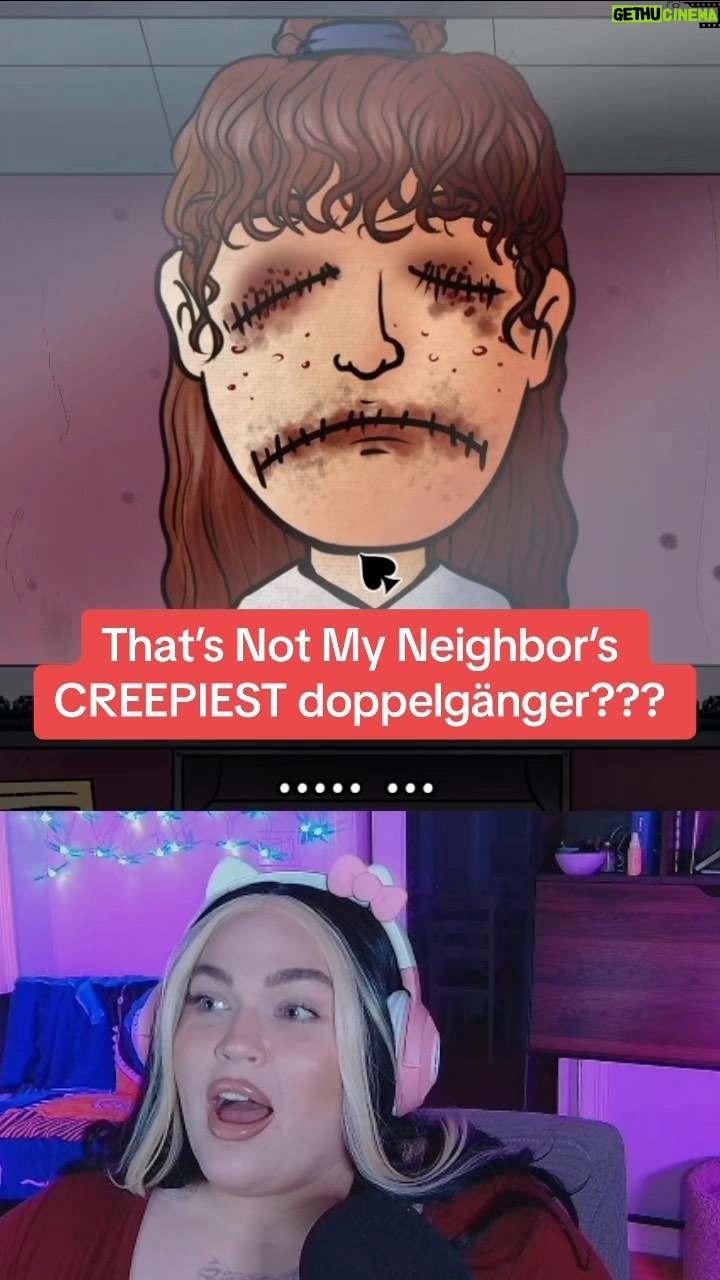 Loey Lane Instagram - Um… Nacha, girl? 😭 I’ve played so much That’s Not My Neighbor and NEVER ran into this doppelgänger until now… she’s sooo creepy omg. #thatsnotmyneighbor #horrorgame #scary #reels #streamer #doppelganger