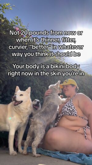 Loey Lane Instagram - A “bikini season” love letter from me to you 💓 I hope you have a wonderful summer in the skin you’re in. You deserve it, here, now, in this body. Love you. Also hat by @vilonious for @sweethurts 💛 #reels #bodypositivity #plussize #selflove