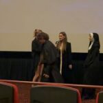 Loey Lane Instagram - Can I hear a LITTLE commotion for the dress 🤭 Last night went from SCREAMING in a special screening of The Last Omen with @disneyplus (SO good, one of the best horror films I’ve ever seen!!) to a chaotic, rainy night out on the town with my baby @mastargracey 💃🏼 Mama does get out of the house sometimes, can y’all believe? #thelastomen