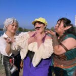 Loey Lane Instagram - I’m working late, cause I’m a plumberrr 🎶 Wario and Waluigi (aka bestie @snitchery) take the Ren Faire 💛💜 Yes, people yelled “wah” at us all day. Yes, I had to glue back on my mustache with eyelash glue like five times because every time I talked it slipped into my mouth. 10/10 would cause chaos again ✨ #renfaire #wario #cosplay #plussize