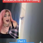 Loey Lane Instagram - This spooky video went viral from jemcalobrace after she captured footage of a strange, clawed hand coming from her ceiling. Theories sprouted everywhere from paranormal activity to someone living in her home - but the real answer might not be what you expect… 👀 #reels #scary #horror #horrortok #paranormal