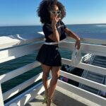 Logan Browning Instagram - @miumiu summer club 🌊🛥️ (authentic convos, luxe looks, perfect weather, that fun claw game with prizes, lobster rolls, vibey music, @georgiagetsby’s first performance, tarot, & ice cream!) thank you for having me 🤍 #miumiu #miumiuclub