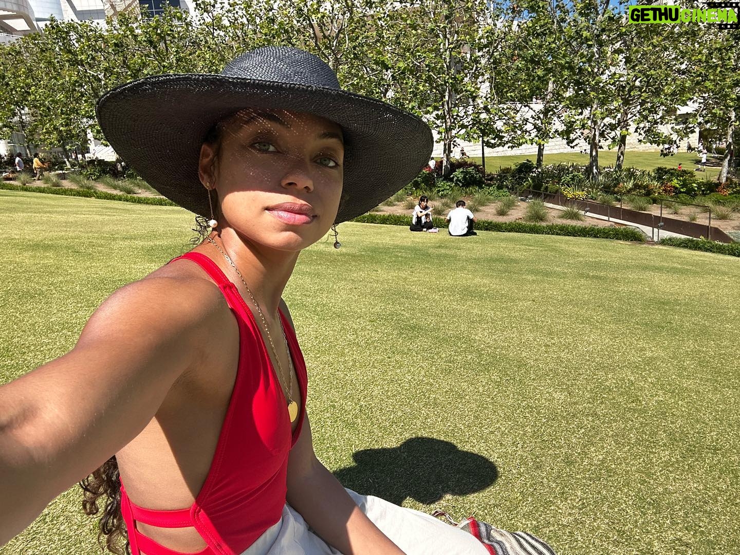 Logan Browning Instagram - At the Getty museum in the bathroom. I walk into a stall. Two teens dressed in white stand in the mirror. One stands in profile and says, “here’s the thing…” She goes on to berate her own body… The other girl stands facing the mirror and watches silently. I come out of the restroom stall and they both sneak looks at me. I can feel their younger presence and energy. I remember being them. Seeing someone older and maybe cooler. Confident and self-assured. Wondering if it was what they were wearing. Imagining who they were in the world. Little do they know I’m still like them. I went with the illusion and became a living art piece. I washed my hands and dried them with ease. Took one brief look in the mirror, content with what I saw, and sauntered out of the bathroom.