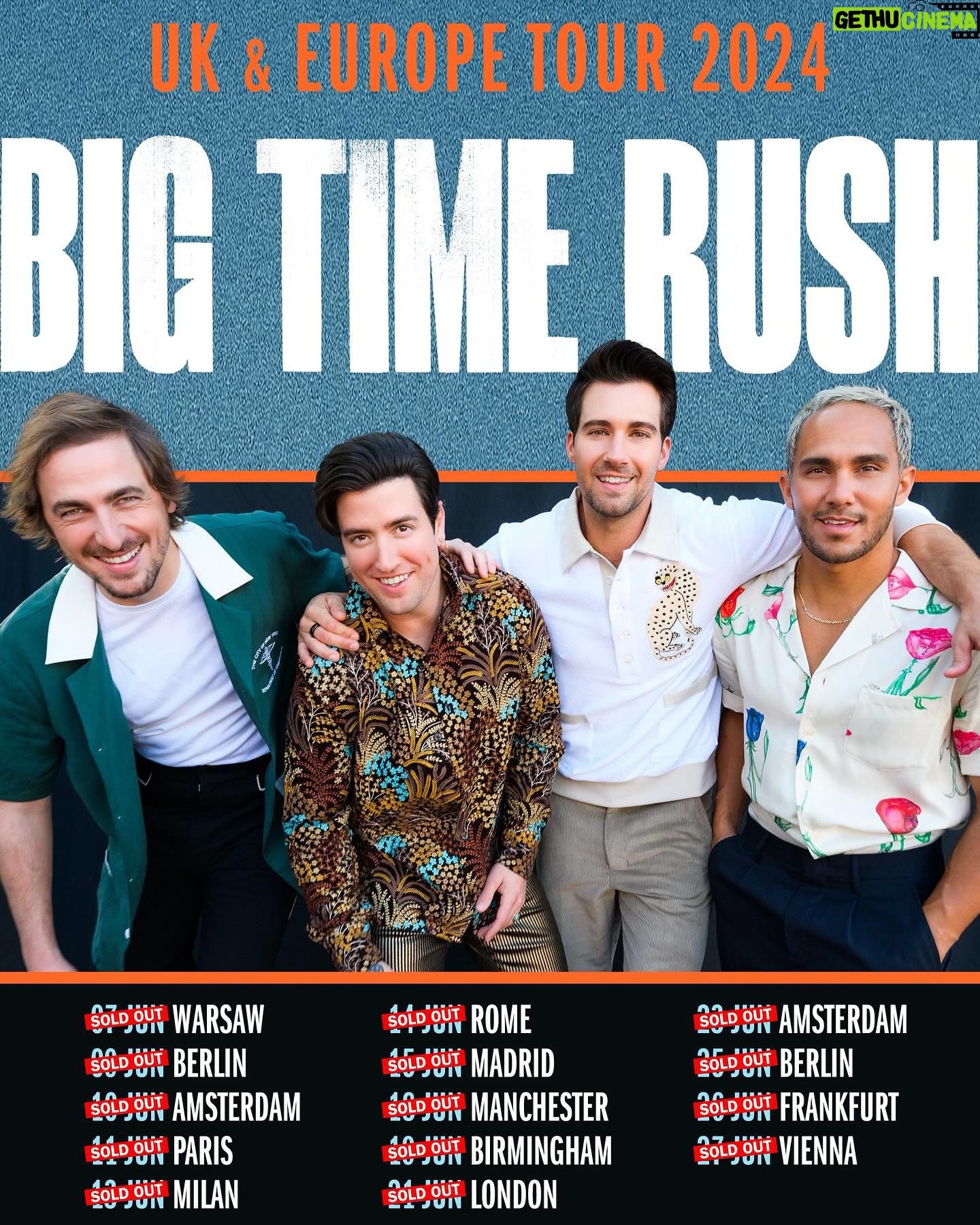 Logan Henderson - 152.6K Likes - ๐๐ Thank you to our Europe and UK Rushers for a SOLD OUT tour! Because youโre all so awesome we are bringing a special guest, @spencermusic along for the ride! ๐ข