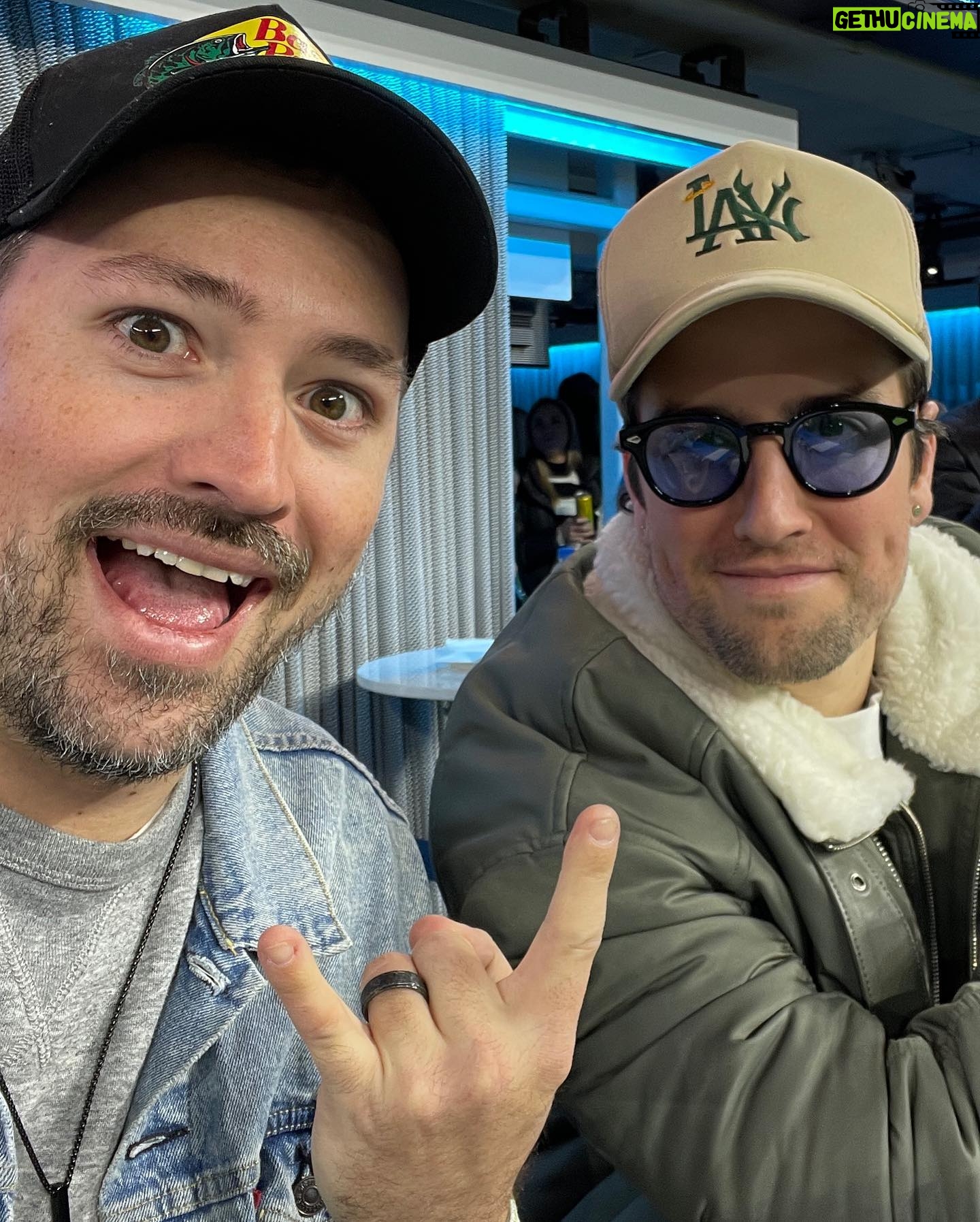 Logan Henderson Instagram - This is what Sunday night football is all about! Pre gamed at the @toyotasocal patio club, went down to the field to see my first @chargers game & took home a win! Thanks for a great night #ToyotaSoCal and #Chargers! #Ad