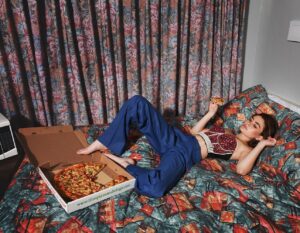 Lola Flanery Instagram - don’t worry i got to eat the pizza after ;)