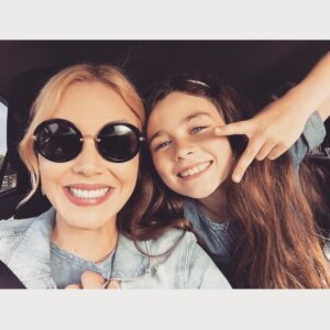 Lola Flanery Instagram - Me and my movie star mom😜😜 #regram #LavenderTheMovie #moviemom #Jane #Alice #firstmovieever