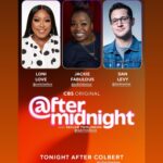 Loni Love Instagram – Thxs @taylortomlinson and @aftermidnight …. Check us out TONIGHT after @colbertlateshow !!!!