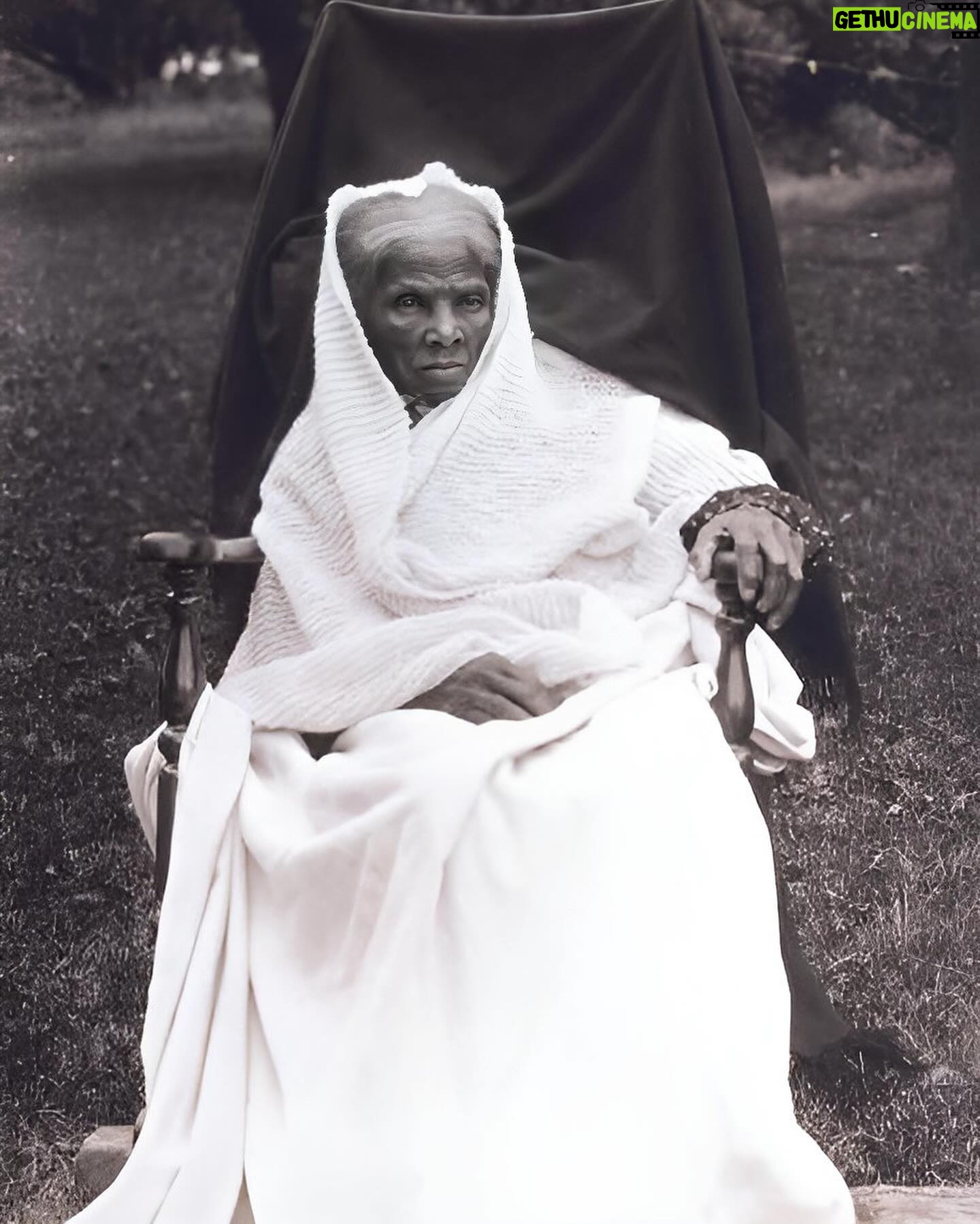 Loni Love Instagram - “I GO TO PREPARE A PLACE FOR YOU”-Harriet Tubman. ____________________________________________________ 1887 Photograph of Harriet Tubman, her Husband Nelson Davis, and Their Adopted Daughter Gertie. Harriet Tubman married her second husband Nelson Davis on March 18, 1869 with whom they adopted daughter, Gertie. Born in North Carolina, her husband had served as a private in the 8th United States Colored Infantry Regiment from September 1863 to November 1865. Nelson died on October 14, 1888. ____________________________________________________After escaping slavery, Tubman made some 13 missions to rescue approximately 70 enslaved people, including her family and friends, using the network of antislavery activists and safe houses known collectively as the Underground Railroad. During the American Civil War, she served as an armed scout and spy for the Union Army. In her later years, Tubman was an activist in the movement for women's suffrage. _____________________________________________________The great Harriet Tubman died of pneumonia in 1913 at the age of 93 surrounded by family members whom she told “I go to prepare a place for you.” #history #harriettubman
